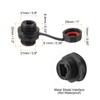 sourcing map RJ45 Panel Mount Coupler, IP67 Shielded Industrial Panel