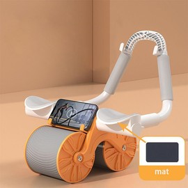 Elbow Support Automatic Rebound Abdominal Wheel, Ab Roller for Abdominal Exercise Machine, Dolly Core Strengthening Trainer Fitness Belly Training Ab Roller Abdominal Fitness Wheel for Core Muscles  paige bueckers poster clean skin club towels - Color: O