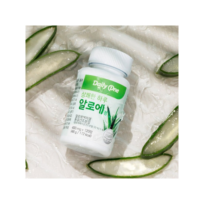 Daily One 데일리원 상쾌한 하루 알로에정 600mg X 120정 5통