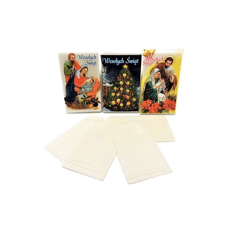 Set of 12 Small Polish Christmas Wafers (Oplatki)
