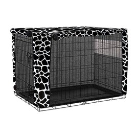 Dog Cage Cover, Cover for Dog Crates with Double Door, Dog Crate Cover, Dog Crate Cover, Durable Windproof, for Dog Kennels, Dog Cage Accessories, Indoor