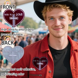 Christian Iron on Patches, Bible Verse, Faith Iron on Patches for Clothes, Hat, Backpack, Jackets