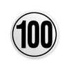 Speed Sign 100 km/h on Magnetic Film for Germany Truck