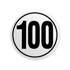 Speed Sign 100 km/h on Magnetic Film for Germany Truck Car Trailer