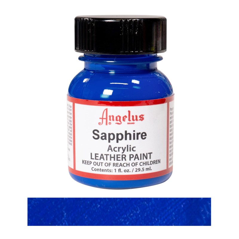 Angelus Brand Acrylic Leather Paint - Sapphire 1 fl.oz