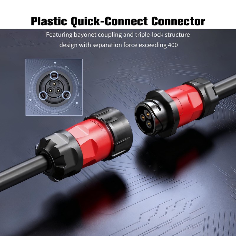 4 Pin IP68 Waterproof M20 Aviation Connector for Electrical Connection
