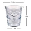 Quality Hielera De Cristal Craneo Calavera Con Pinzas 950ml