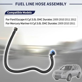 Conjunto de manguera de combustible compatible con Ford Escape 2009-2012, se adapta a Mercury Mariner 2009-2011 3.0L V6 reemplazar 9L8Z-9288-B 9L8Z9288B desde el riel hacia abajo hasta el