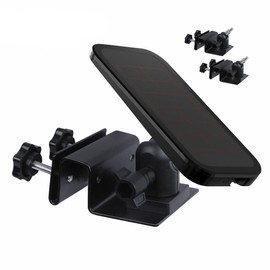 HOLACA Weatherproof Gutter Mount for Arlo Pro, Arlo Ultra, Reolink Argus 2, Argus Pro, Solar Panel- Arlo/Reolink Accessories Outdoor Mount(2 Pack,Black)