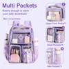 MATMO Clear Backpack for Girls Women Heavy Duty Transparent Backpack