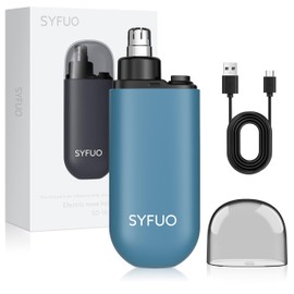 XXVYOBET Nose Hair Trimmer for Men,Portable Painless Ear and Nose Hair Trimmer USB Rechargeable, 9000 RPM,360° Rotating Waterproof Dual Edge Blades Nose Trimmer Women (Blue)