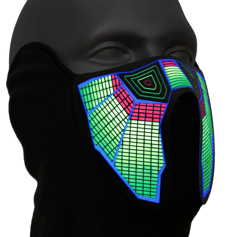 Ucult Sound Activated LED Equaliser Mask LED Mask Festival Rave