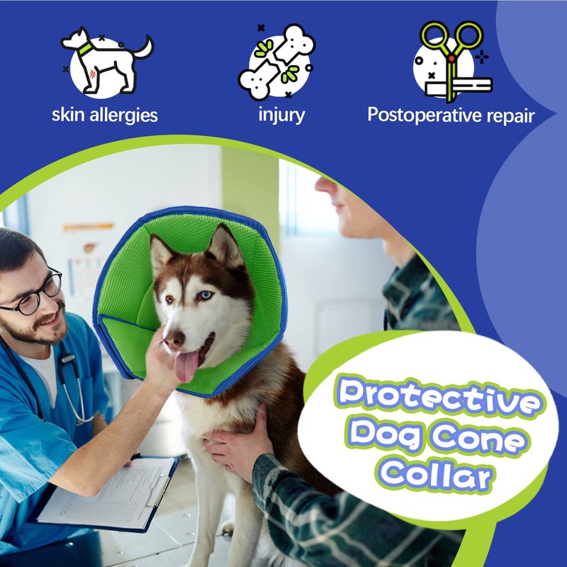 Kuoser Dog Cone Collar After Surgery, Pet Protective Neck Cone