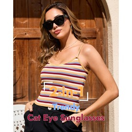 Meeloog Over Glasses Sunglasses for Women Polarized Trendy Cateye Shades Go Over Glass Women UV400 Protection MST0069