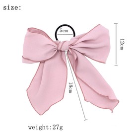 3 Pcs Women Girls Hair Scrunchies Bowknot Chiffon Hair Scarf Elastics Ties Ponytail Holder Scrunchy Hair Rope Hair Accessories
