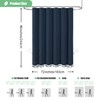 Dynamene Extra Long Shower Curtains, 96 Inch Long Boho Tufted