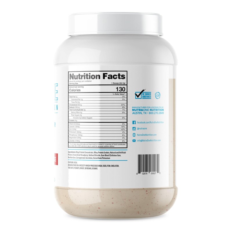 NutraOne ProteinOne Whey Protein Promote Recovery and Build Muscle with