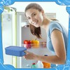 Nuogo 8 Pcs 2 Cup Silicone Freezer Trays with Lid