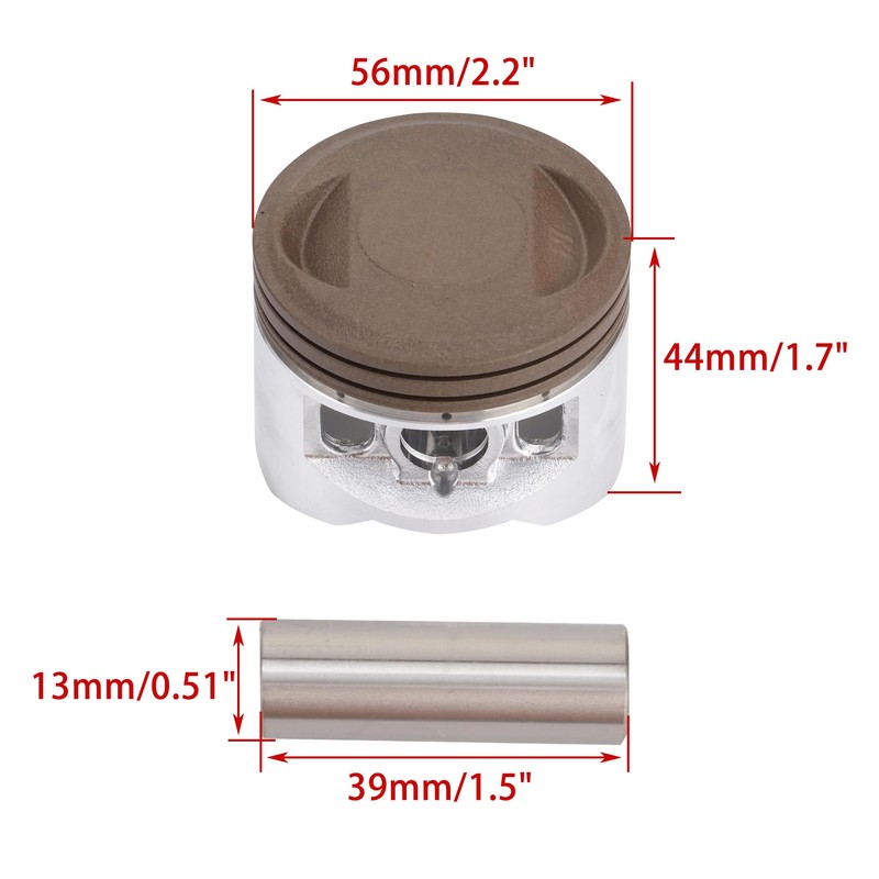 WOOSTAR 56mm Big Bore Cylinder Rebuild Kit with Piston Replacement