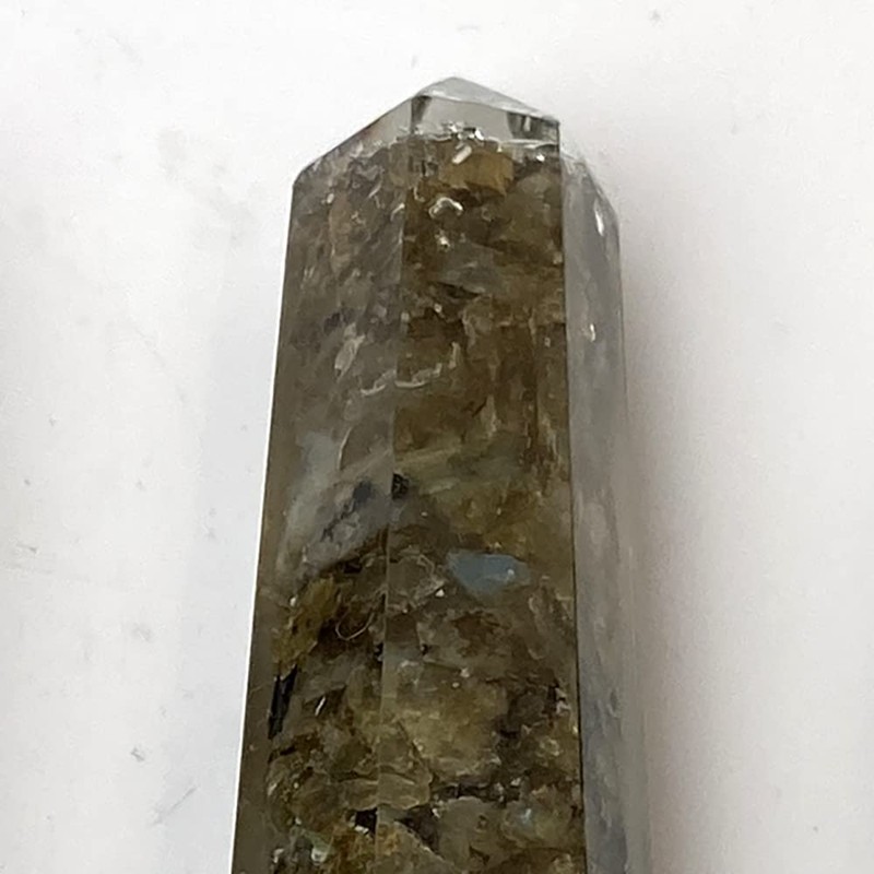 VIE Orgonite Obelisk Tower, 10-12cm, Labradorite