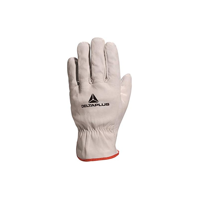 Delta Plus FBN49 Grey Full Grain Leather Safety Work Gloves