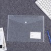 Pack of 10 A4 Document Wallets, Transparent Document Folder A4