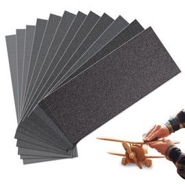 Sand Paper, Sandpaper Sheets 120/150/180/240/320/400/600/800/1000/1500/2500/3000Grit, 12Pcs Wet Sandpaper for Wood, Metal and Car Polishing (23 x 9cm/9 x 3.6inch)