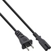 InLine 16654T Power Cable China to Euro 8 C7 Plug,