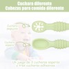 Juego de 6 Cucharas Masticables de Silicona Pequeños, Cucharas para