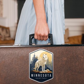 Saint Paul, Minnesota State Travel Sticker Sticker Decal Notebook Car Laptop 4"x5.5" (Color)