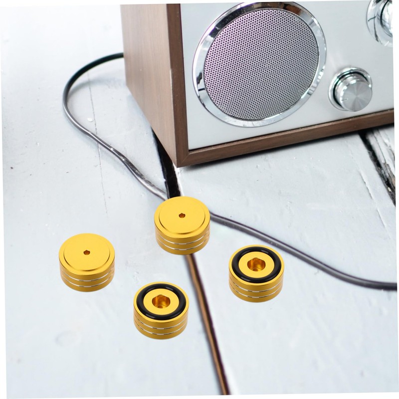 LABRIMP 4 Sets Speaker Cabinet Feet Pads Slip Ring Isolating