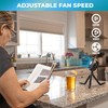 Comfort Zone Portable Stroller Fan, 3 Speed Rechargeable Battery Clip