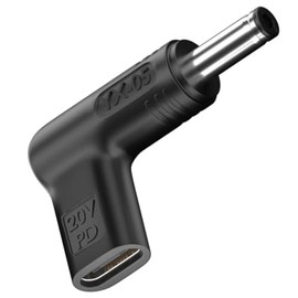 100W USB C Femaleto 5.5mm X 2.1mm Male Adapter, 5.5 X 2.1 Mm DC Plug to USBC 12V, Type USB C to 5.5 x2.1 mm Adapter made for Solar Panel, Motorhome, Portable Power Station, RVs, Solar Generator