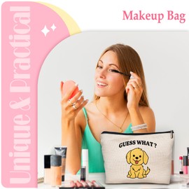 BEHIFL Golden Retriever Gifts Makeup Bag, Golden Retriever Gifts for Women Cosmetic Bags, Gifts for Golden Retriever Lovers, Dog Gifts for Women Dog Lovers, Dog Mom Gifts Makeup Pouch Zipper Pouch