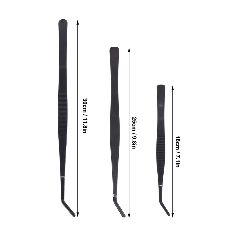 Reptile Feeding Tongs Prevent Slip Stainless Steel Thickened Reptile Feeding
