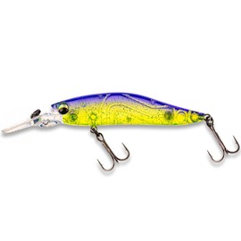 LMAB Flash Vibe 67, 80 & 98 mm - Twitchbait - Suspending & Floating, Hardbait, Wobbler Perch, Suspender Wobbler, Zander Wobbler (Running Depth 1.0-2.0 m | Floating/Suspending, Purple Rave, 67 mm)