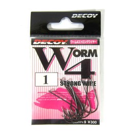 Decoy Worm 4 Strong Wire Hook with Keeper 2-barb-bk Size 1 (0324)