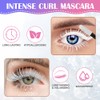 5D Silk Fiber Eyelash Mascara, White Volume Mascara with Soft
