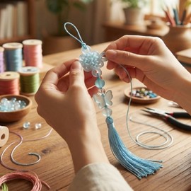 National Museum of Korea Goods Traditional Knot Keyring Making DIY Kit Craft Experience I agree to third party provision for gift delivery to foreigners / 국립중앙박물관 굿즈 전통 매듭 키링 만들기 DIY 키트 공예 체험 외국인 선물 배송을 위한 제3자 제공에 동의합니다