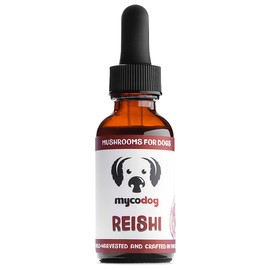 MycoDog REISHI Mushroom Supplement for Dogs - Immune & Stress Support - Natural Longevity & Wellness Drops