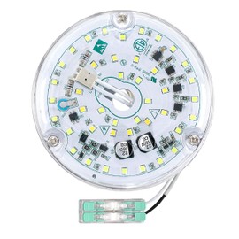 4 Inch Ceiling Fan LED Light Replacement, 18W 3000K 2100LM Ceiling Fan Light Kit, Round LED Engine Retrofit Kit, 120V, CRI90, Dimmable (Warm White)