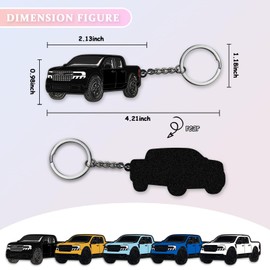 glahorse For Ford Maverick Keychain，Metal Keychain，For Ford Maverick Accessories-2022 2023 2024 (Black)