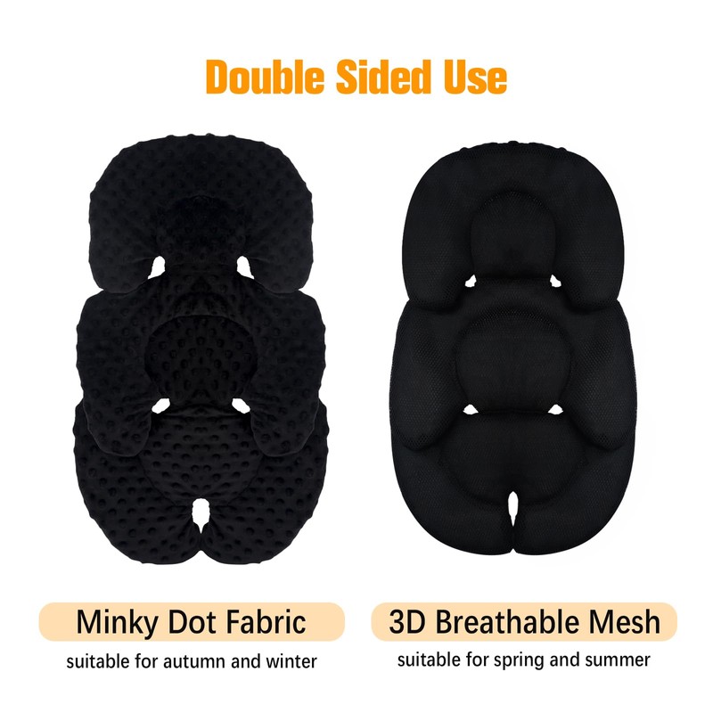 KAKIBLIN Infant Car Seat Insert, Carseat Insert Support for Newborn,