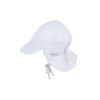 Sterntaler Baby Boys' Flapper Cap (Casquette Avec Protã¨ge-nuque) - White