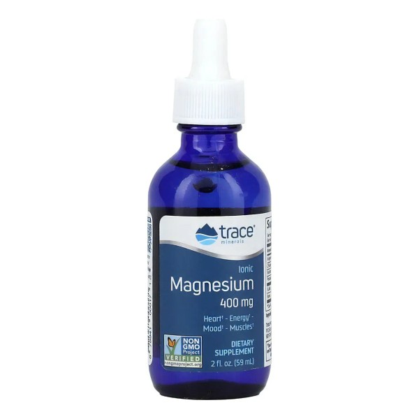 Trace Minerals Liquido Magnesio Ionic Energia 400mg 59ml Sabor Sin