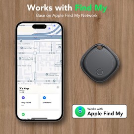 Air Tags 1-Pack, Smart Tag Works with Find My App (iOS Only), Key Finder, Luggage Tracker, White