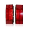 Rizz-Man Rectangle LED Trailer Tail Lights Kit, 2x Stud Mount,