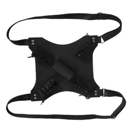 WOONEKY Medieval Cosplay Sword Belt Double Shoulder Strap Adjustable Back Holder for Fencing Bag