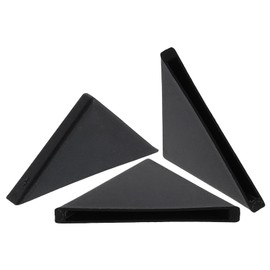 uxcell 20Pcs Plastic Corner Protectors 4x50mm Right Angle Shape Glass Corner Guards Cushion for Corner Protection of Glass, Mirror, Tile, Black