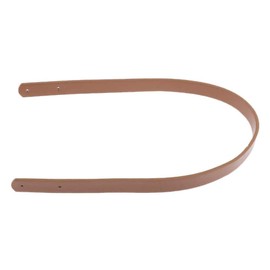 POFET 60cm Solid PU Leather Tote Bag Belt Strap Handbag Handle for Bag Making, Purse Making sew on Bag Handle Replacement a Pair (2 Pieces) - Brown